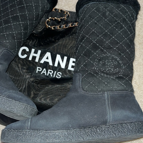 Authentic Chanel Tall Boots preowned Last finalDrop💲BOOTS Only - Picture 3 of 10